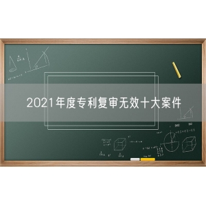 2021年度专利复审无效十大案件